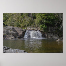 Poster Linda Cascata Nas Montanhas Appalachianas