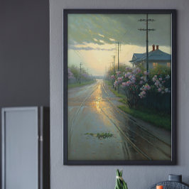 Poster Linda cena de Stormy Street Ai Art