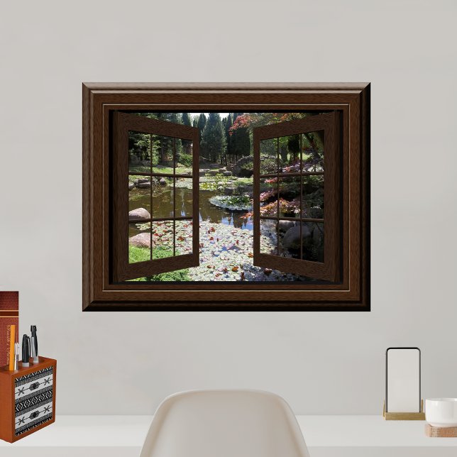 Poster Linda Cena Falso Lily Pond (Criador carregado)