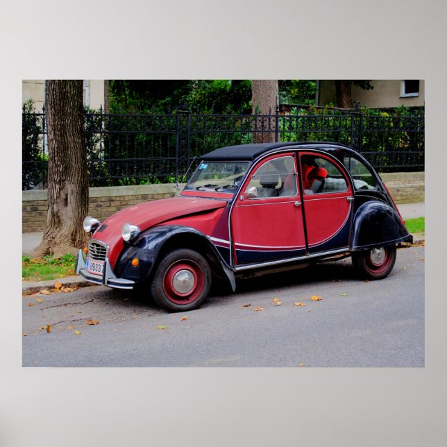 Póster Linda Citroen 2CV Charleston (Frente)