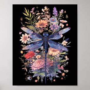 Poster Linda Dragonfly Watercolor Art Insect Lover