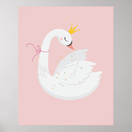 Poster Linda e orgulhosa princesinha cisne