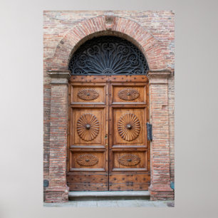 Poster Linda e velha porta da Toscana, Itália