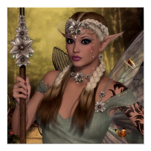 Póster Linda Elf Brown (Frente)