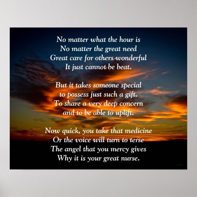 Póster Linda enfermeira (Frente)