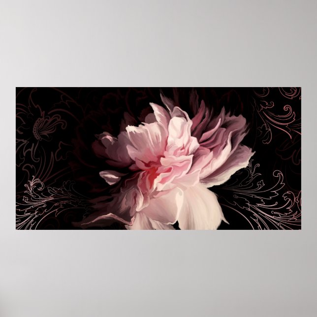 Poster Linda flor de pedônia (Frente)