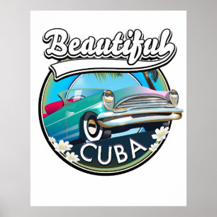 Poster Linda logomarca de Cuba.