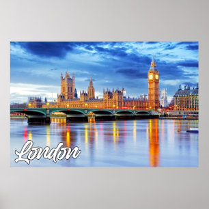 Poster Linda Londres, Inglaterra, Reino Unido