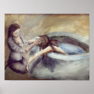 Póster Linda Maternidade - Apoio Feminino (11 por 14)