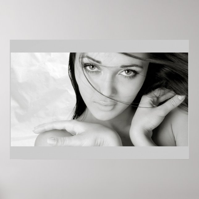 Póster linda menina (Frente)