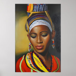 Poster Linda mulher africana