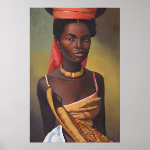 Poster Linda mulher africana