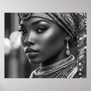 Poster Linda mulher africana