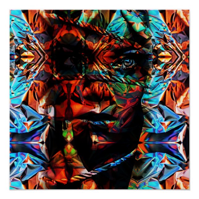 Póster Linda mulher amarrada com cordas (Frente)