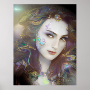 Poster Linda Mulher Gerada por AI