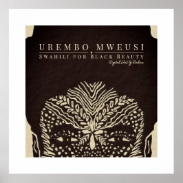 Poster Linda Mulher Negra