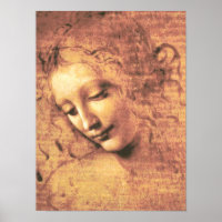 Linda mulher por Leonardo da Vinci