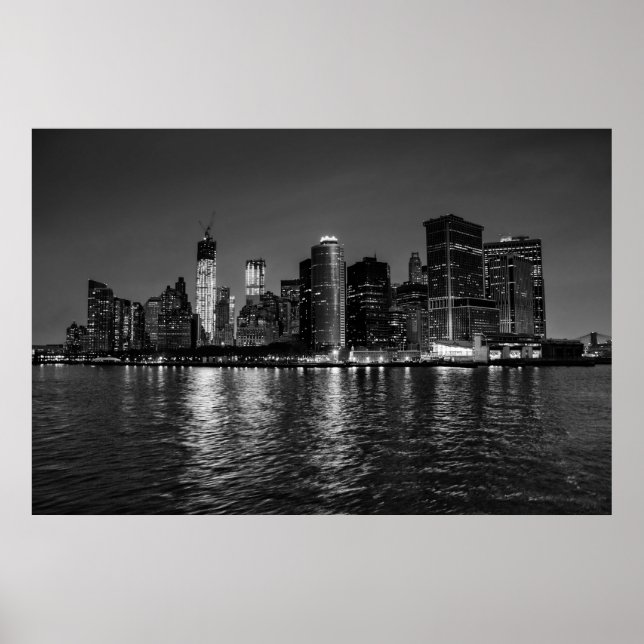 Póster Linda Nova Iorque Manhattan Skyline (Frente)
