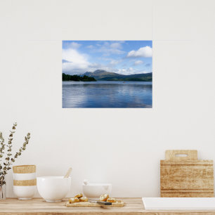 Poster Linda paisagem na Escócia - Loch Lemond