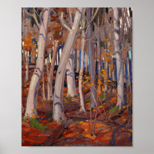Poster Linda pintura canadense Tom Thomson Outubro