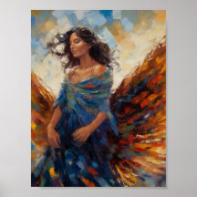 Linda pintura de anjo