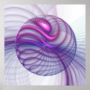 Póster Linda pintura frontal de Abstrato moderno Swing