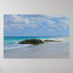 Poster Linda praia no Excelente Guana Cay
