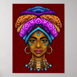 Poster Linda Rainha Africana