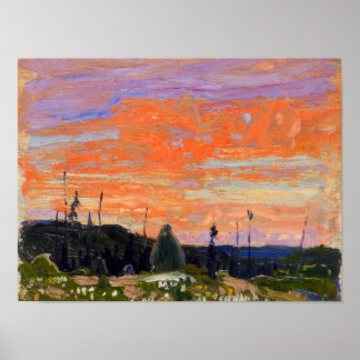 Poster Linda selva canadense pintando Tom Thomson