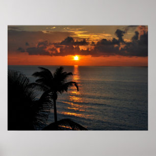 Poster Linda Sunset de Cancun