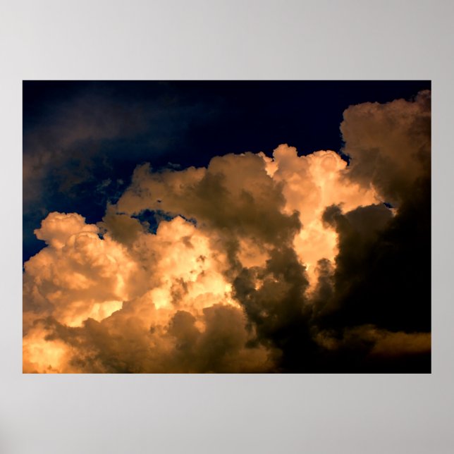 Poster Linda Tempestade Cloud Nature Sky Foto (Frente)