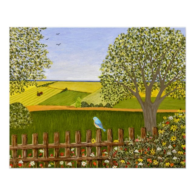 Póster Linda visão brilhante (Frente)