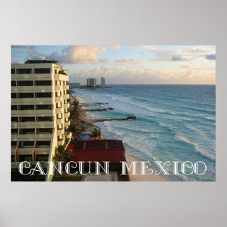 Poster Linda Vista do Oceano de Cancún