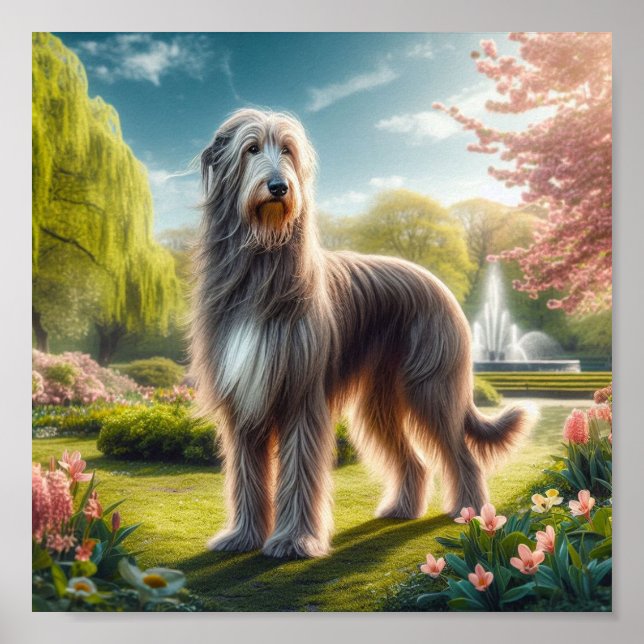 Poster Linda Wolfhound irlandês (Frente)