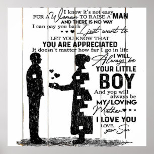 Poster Lindas Citações À Minha Mãe, À Minha Carta M