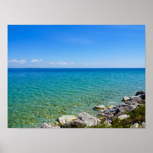 Poster Lindas Cores Do Lago Huron (Frente)