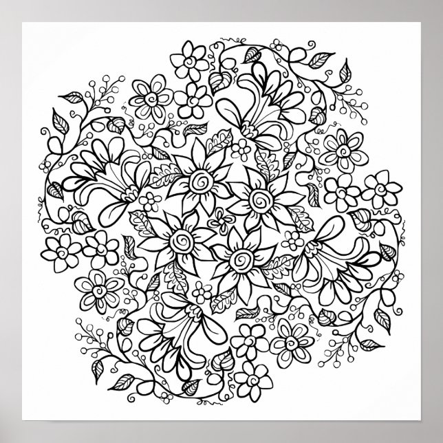 Poster Lindas Flores, Sua Cor (Frente)