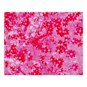Póster Lindas Flores Vermelhas