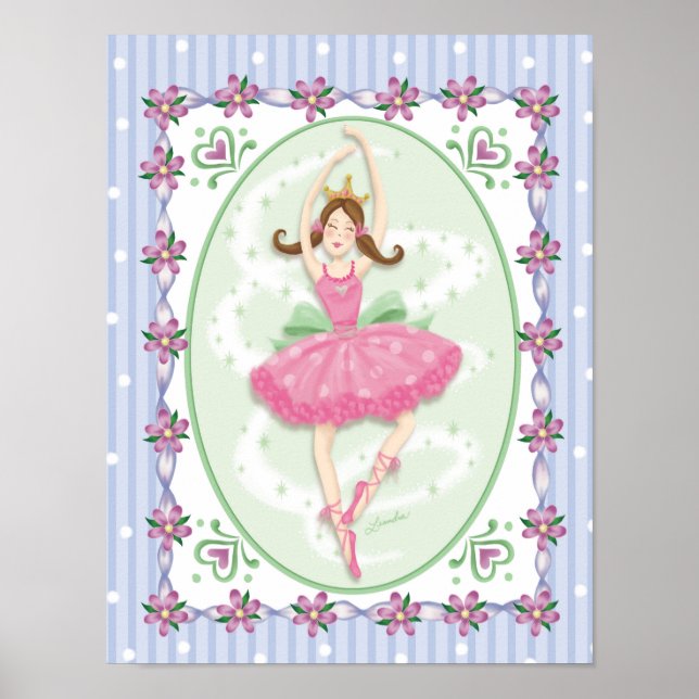 Poster Lindas Meninas Prima Ballerina Arte de Parede (Frente)