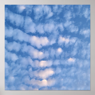 Poster Lindas Nuvens Brancas