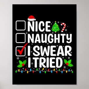 Poster Lindas Travessas Juro Que Tentei Pijamas De Natal