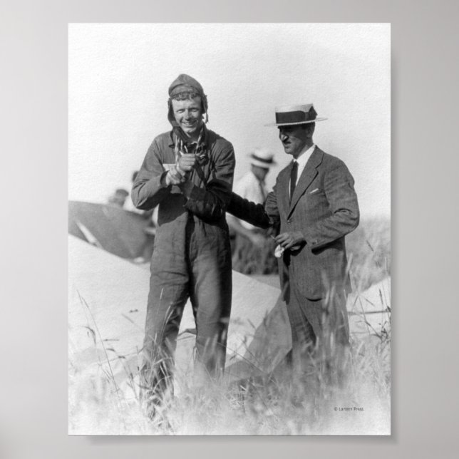 Póster Lindbergh e Wright - Avião Naufragado (Frente)