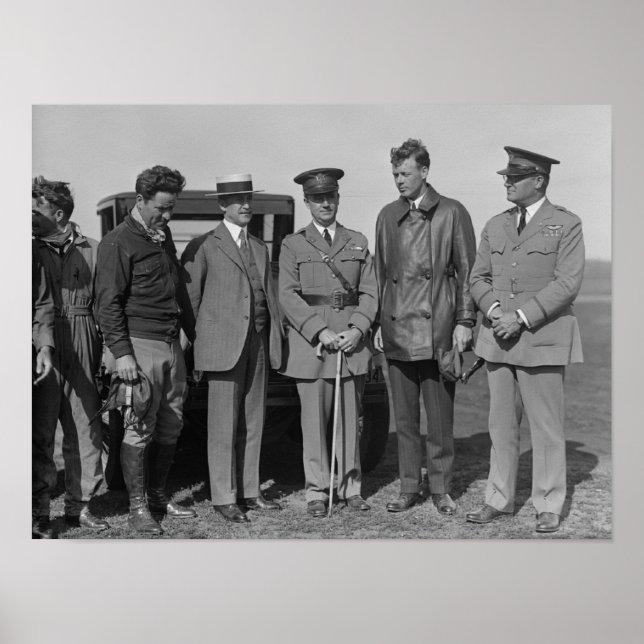 Póster Lindbergh e Wright em Wright Field Photoshop (Frente)