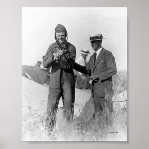Póster Lindbergh e Wright - plano destruído