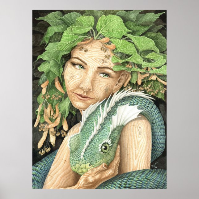 Poster Linden & lindworm dryad (Frente)