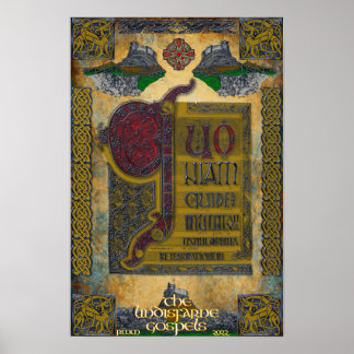 Poster Lindisfarne Gospels