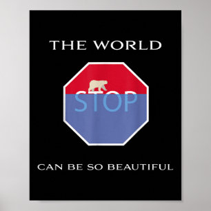 Poster Lindo ambiente natural de conservação da natureza
