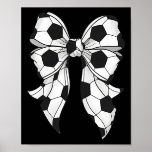 Poster Lindo Arco de Futebol Feminino para Mulheres e Men