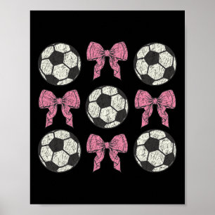Poster Lindo Arco Rosa Coquette Ll Futebol Garotas Estéti