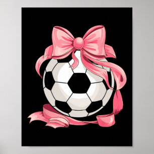 Poster Lindo Arco Rosa Coquette Ll Futebol Menina Estétic